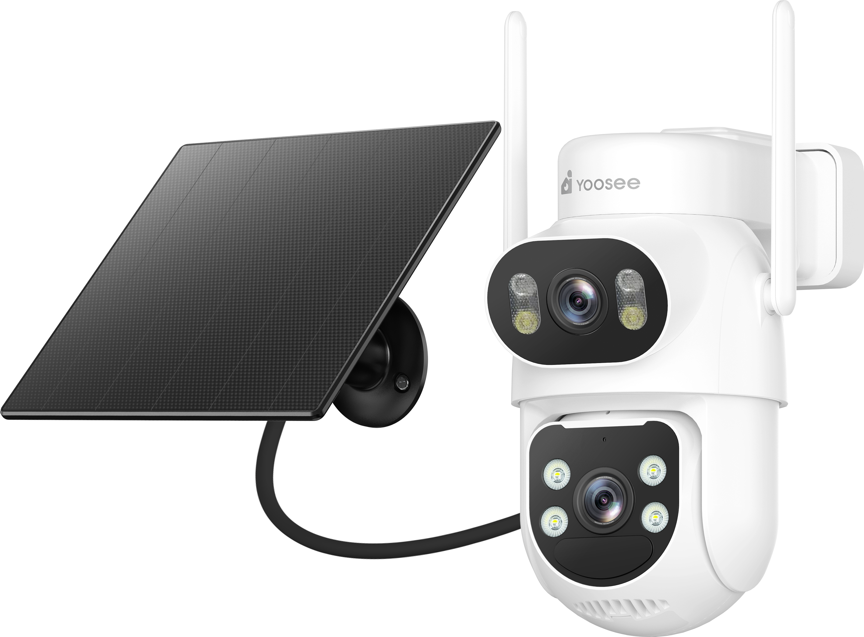 Yoosee B20 4G AOV LTE Battery Outdoor AI Camera with Solar Panel (20+ Hours Battery Backup)