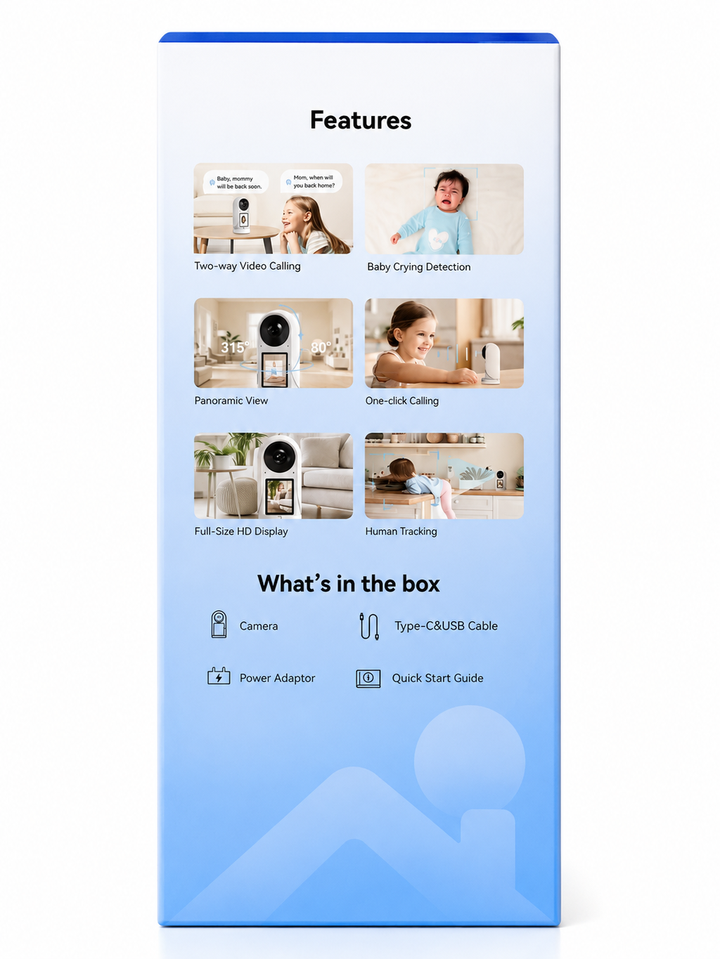 Yoosee S10 Intercom AI Camera – 3MP/2K Ultra HD Smart Indoor Security Camera