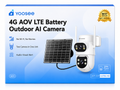 Yoosee B20 4G AOV LTE Battery Outdoor AI Camera with Solar Panel (20+ Hours Battery Backup)