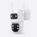 Yoosee A20 dual-lens outdoor AI security camera with twin antennas, front view